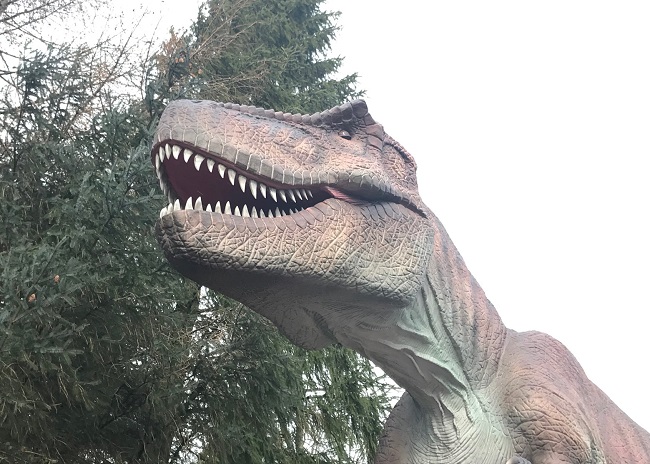 T-rex dinosaur at Blair Drummond Safari Park